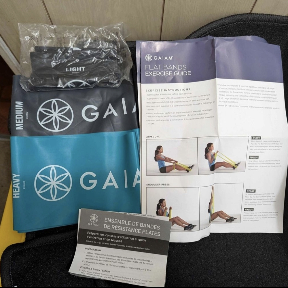 3-pk Gaiam Flat Resistance Bands